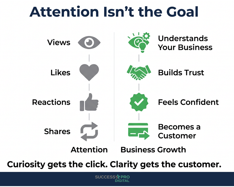 Attention isnt the goal in small business marketing