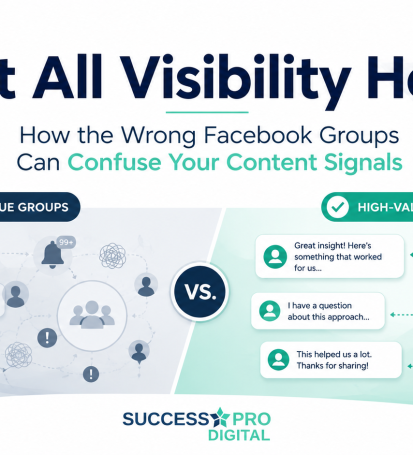 Not all Facebook group visibility helps your business. Learn how the wrong groups can attract low-intent engagement, confuse your content signals, and make it harder to reach the right audience.