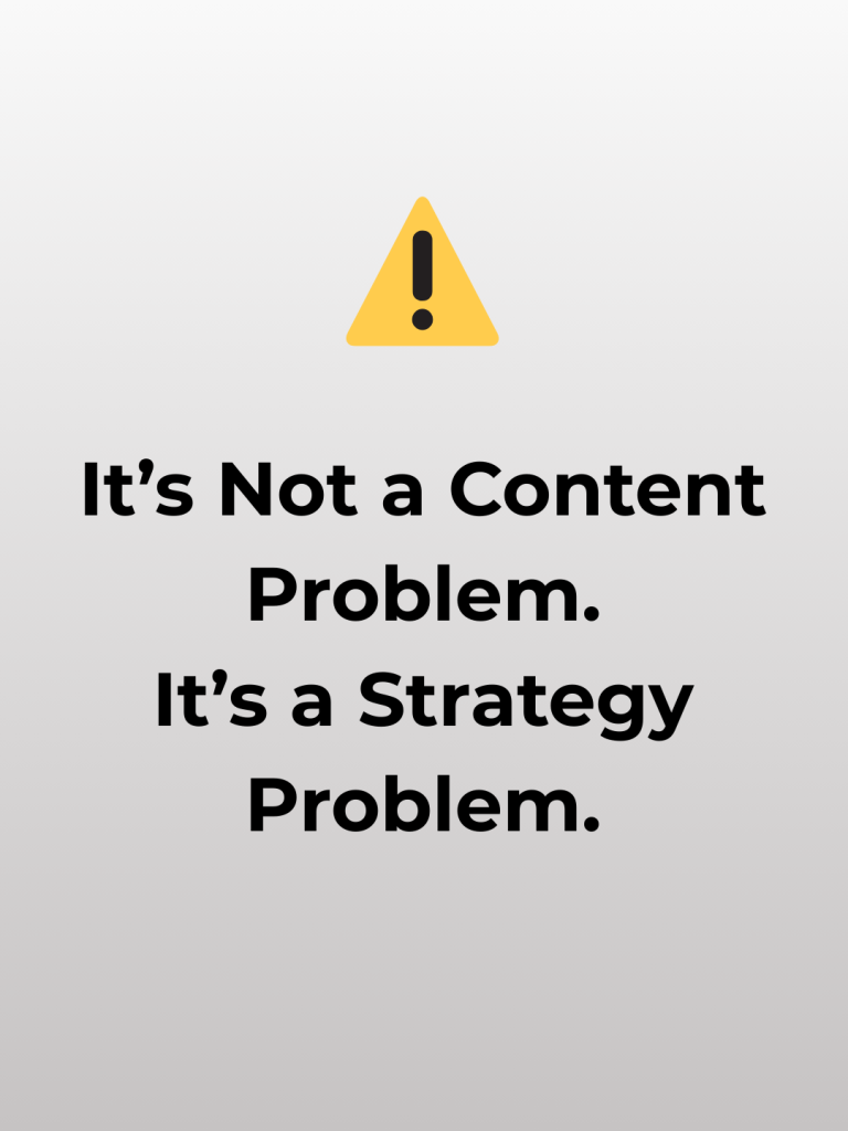 It is not a content problem it is a strategy problem that Success Pro Digital helps small businesses solve.