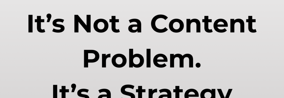 Its not a content problem, it's a strategy problem that Success Pro Digital helps small businesses solve
