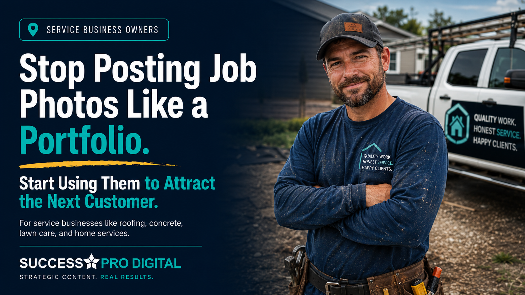 Stop Posting Job Photos Like a Portfolio. Start Using Them to Attract the Next Customer - By Success Pro Digital