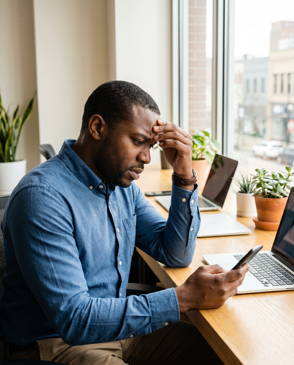 Small business owner struggling to get results from posting until partnering with Success Pro Digital